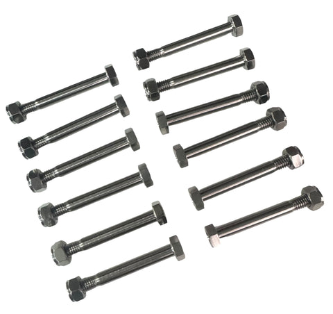 Titanium Bumper Bolts with Ti Locknuts