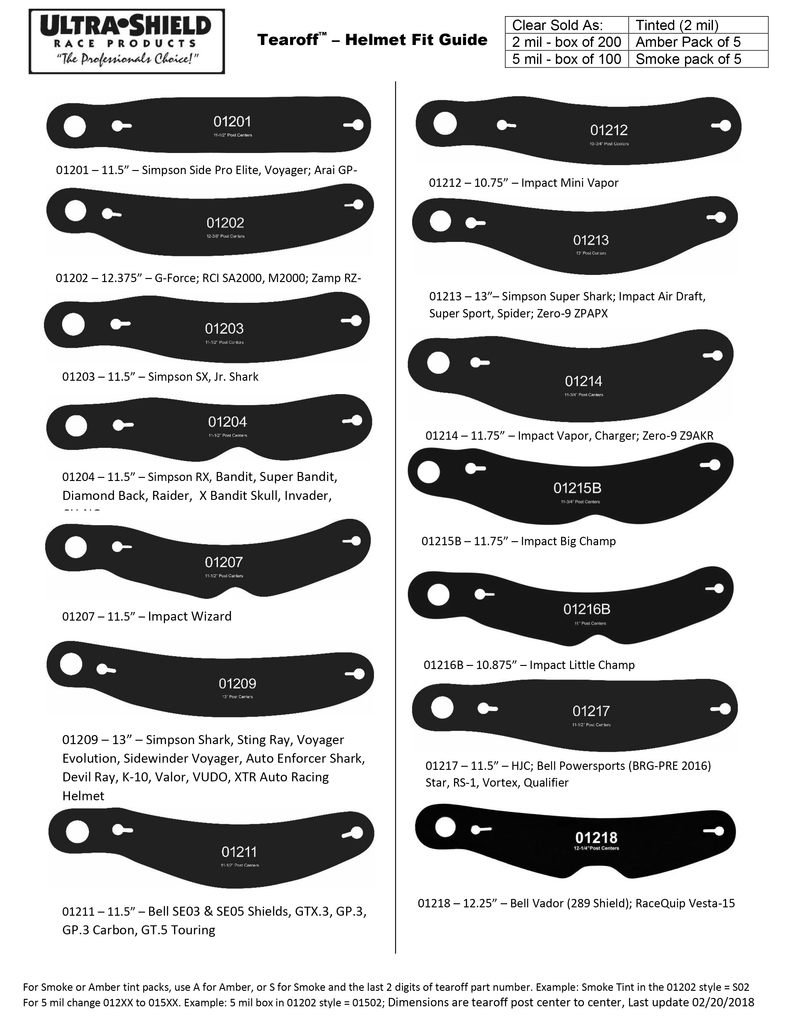 Ultra Shield TearOffs – Kreitz Oval Track Parts Ultra Shield TearOffs – Kreitz Oval Track Parts